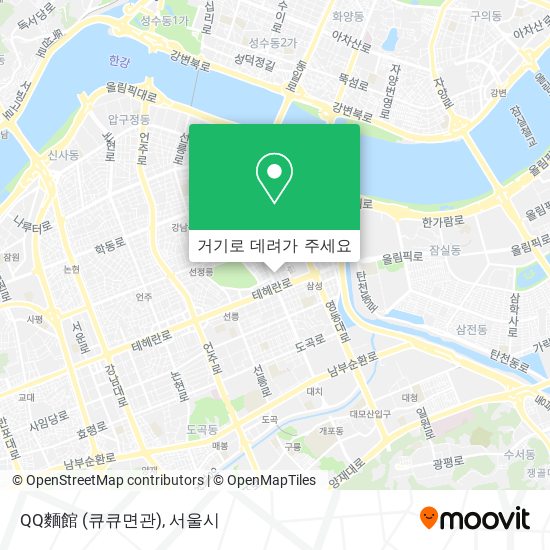 QQ麵館 (큐큐면관) 지도