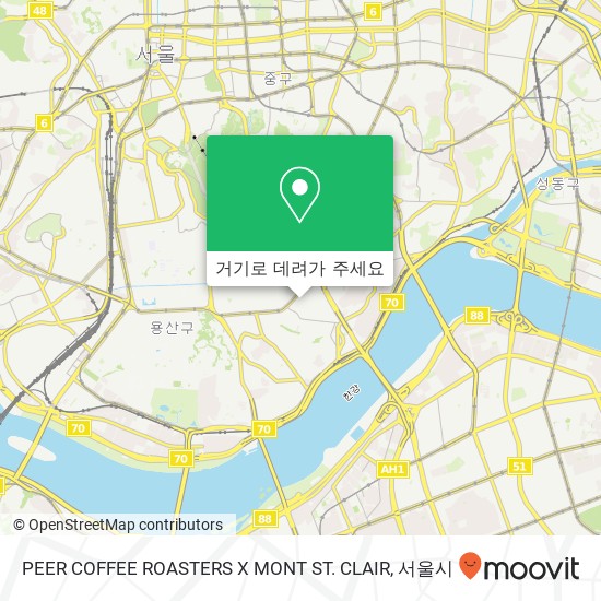 PEER COFFEE ROASTERS X MONT ST. CLAIR 지도
