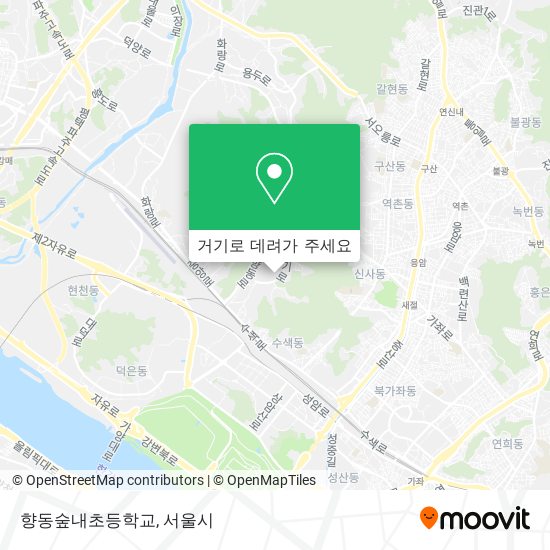 향동숲내초등학교 지도