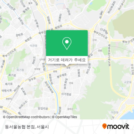 동서울농협 본점 지도