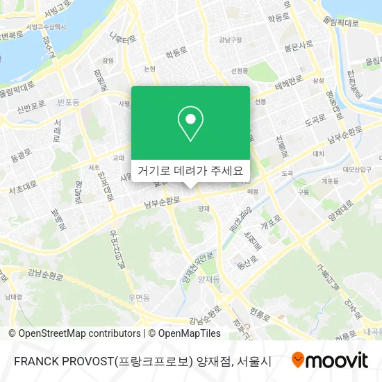 FRANCK PROVOST(프랑크프로보) 양재점 지도