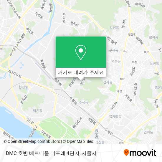 DMC 호반 베르디움 더포레 4단지 지도