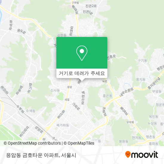 응암동 금호타운 아파트 지도