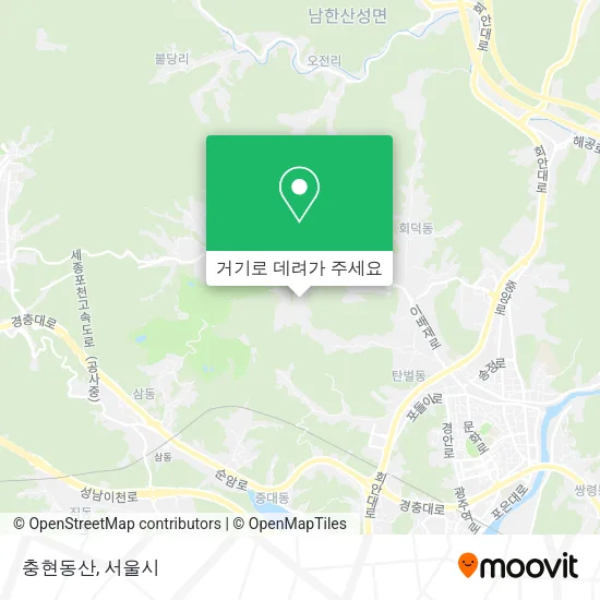 충현동산 지도