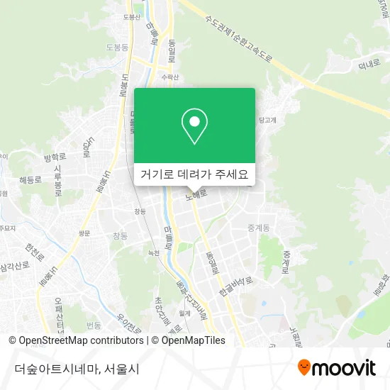 더숲아트시네마 지도