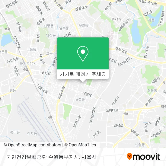 국민건강보험공단 수원동부지사 지도