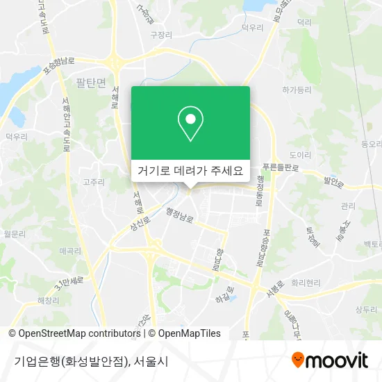 기업은행(화성발안점) 지도