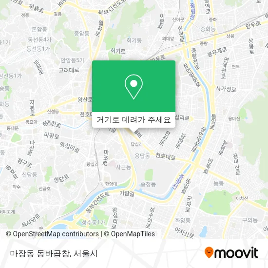 마장동 동바곱창 지도