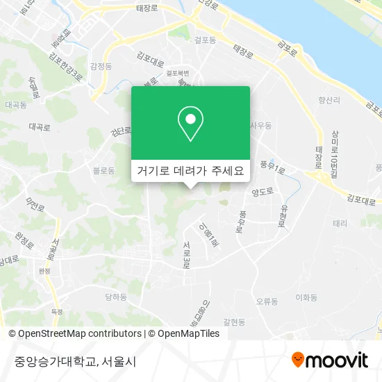 중앙승가대학교 지도