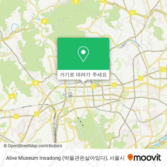 Alive Museum Insadong (박물관은살아있다) 지도