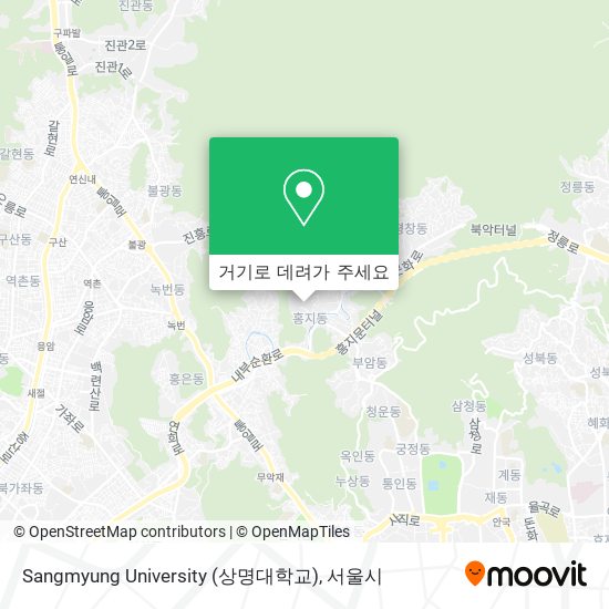 Sangmyung University (상명대학교) 지도