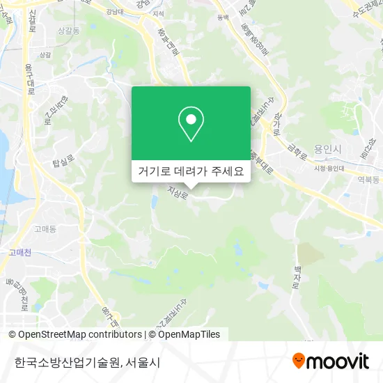 한국소방산업기술원 지도