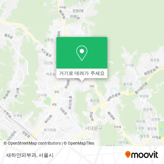 새하얀피부과 지도