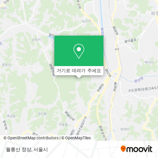 월롱산 정상 지도