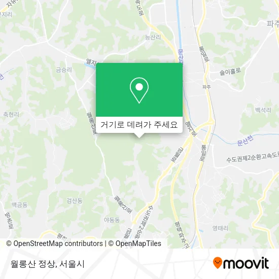 월롱산 정상 지도