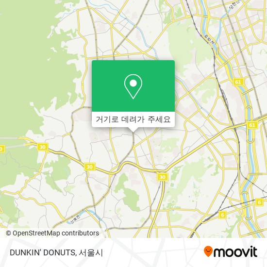 DUNKIN' DONUTS 지도