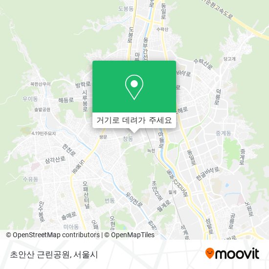 초안산 근린공원 지도