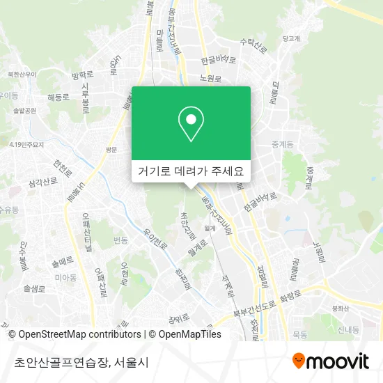 초안산골프연습장 지도