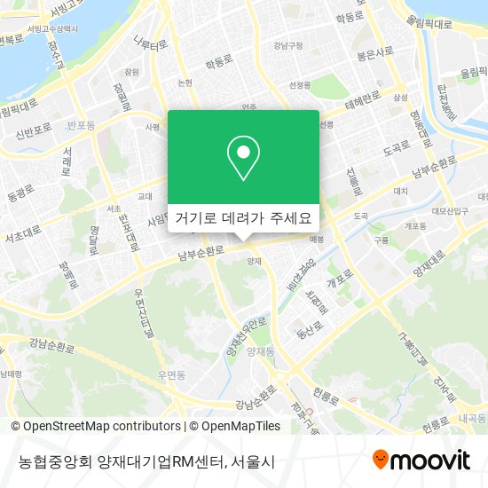 농협중앙회 양재대기업RM센터 지도