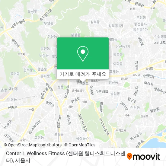 Center 1 Wellness Fitness (센터원 웰니스휘트니스센터) 지도