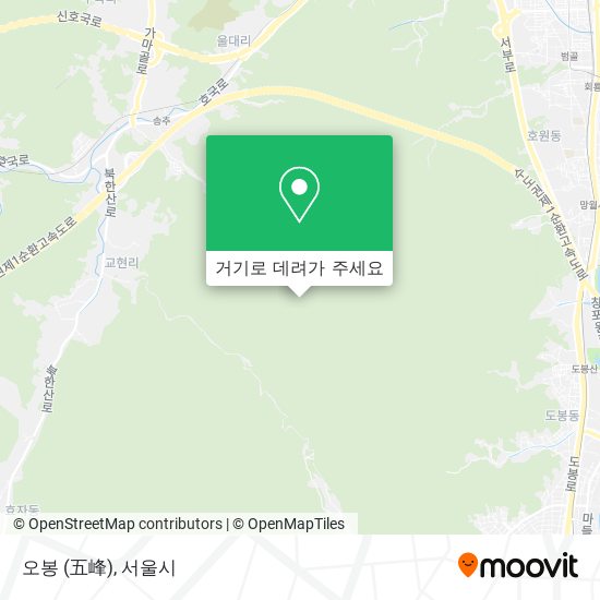 오봉 (五峰) 지도