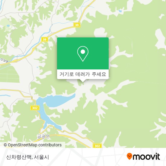 신차령산맥 지도