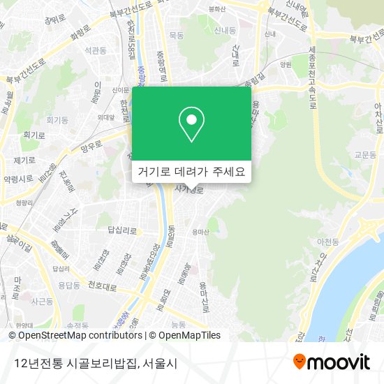 12년전통 시골보리밥집 지도