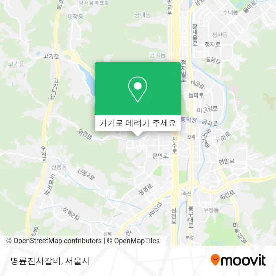 명륜진사갈비 지도