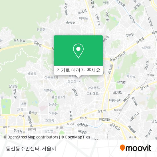동선동주민센터 지도
