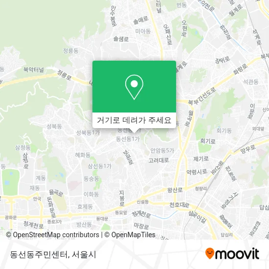 동선동주민센터 지도