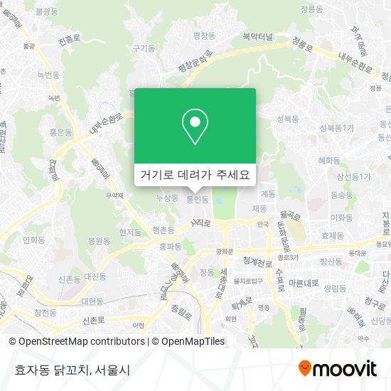 효자동 닭꼬치 지도