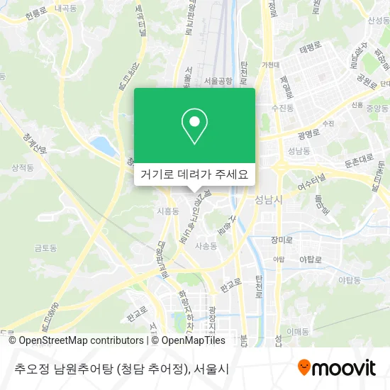 추오정 남원추어탕 (청담 추어정) 지도