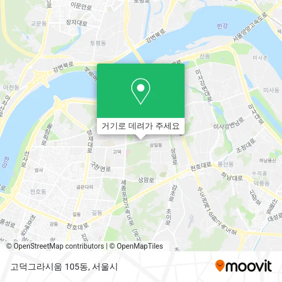 고덕그라시움 105동 지도