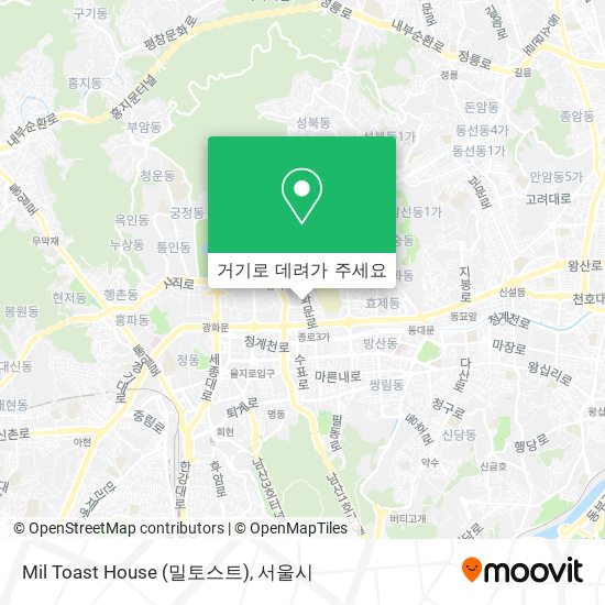 Mil Toast House (밀토스트) 지도