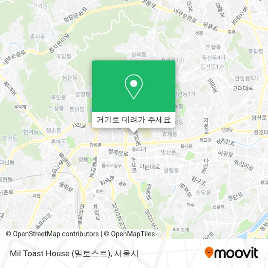 Mil Toast House (밀토스트) 지도