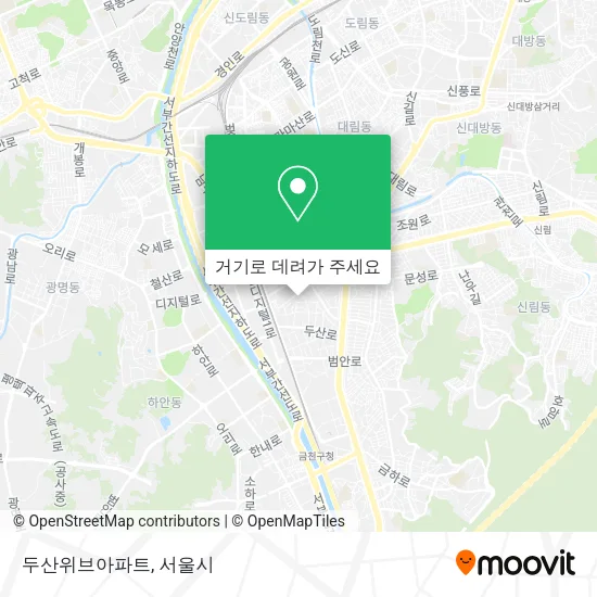 두산위브아파트 지도
