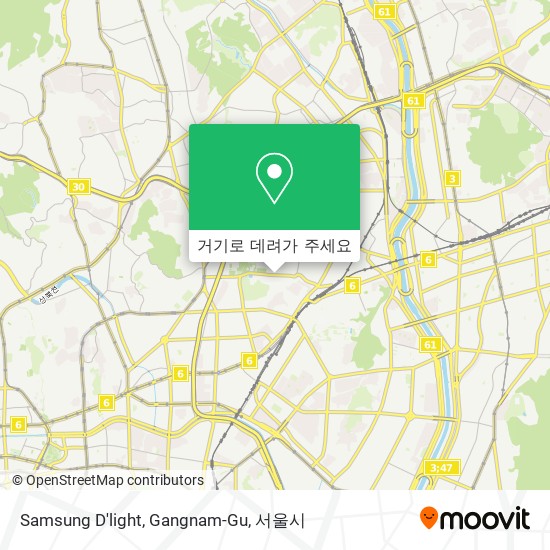 Samsung D'light, Gangnam-Gu 지도