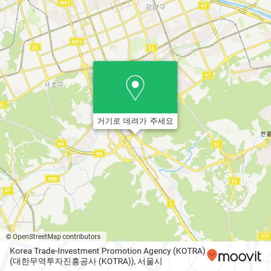 Korea Trade-Investment Promotion Agency (KOTRA) (대한무역투자진흥공사 (KOTRA)) 지도