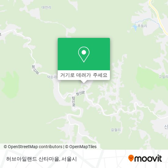 허브아일랜드 산타마을 지도