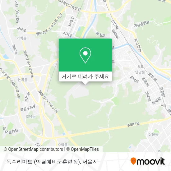 독수리마트 (박달예비군훈련장) 지도