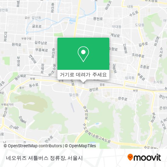 네오위즈 셔틀버스 정류장 지도