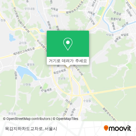 목감지하차도교차로 지도