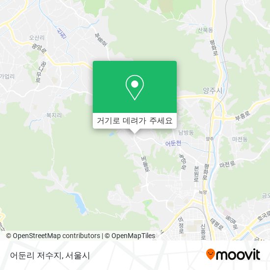 어둔리 저수지 지도