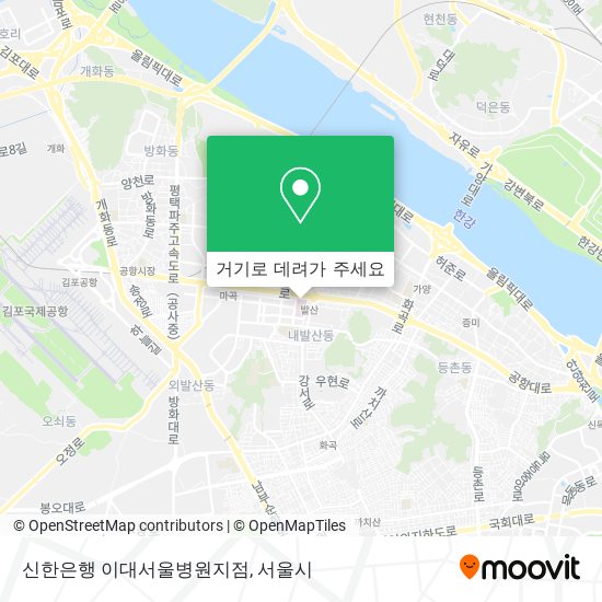 신한은행 이대서울병원지점 지도