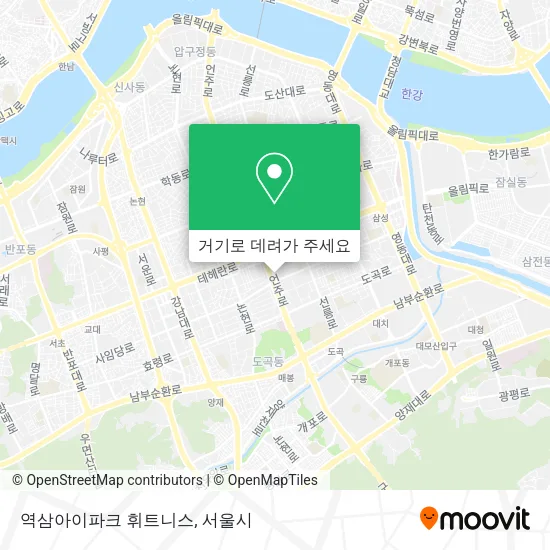 역삼아이파크 휘트니스 지도