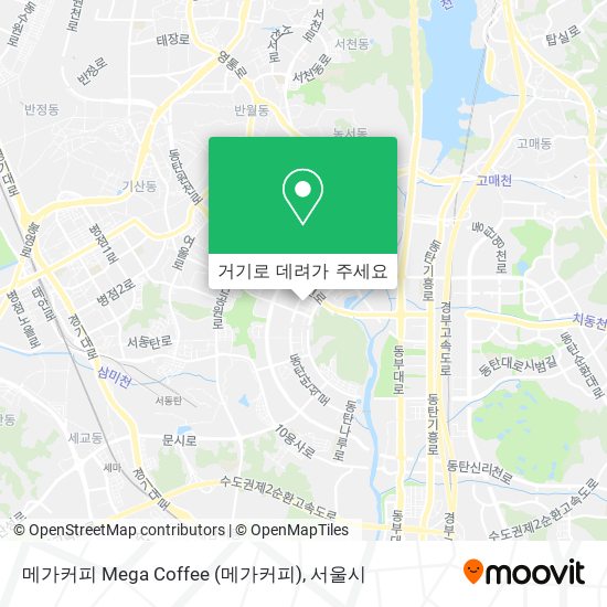 메가커피 Mega Coffee 지도