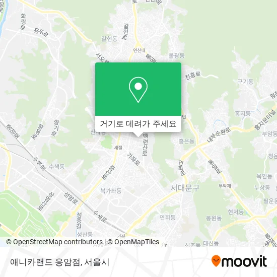애니카랜드 응암점 지도