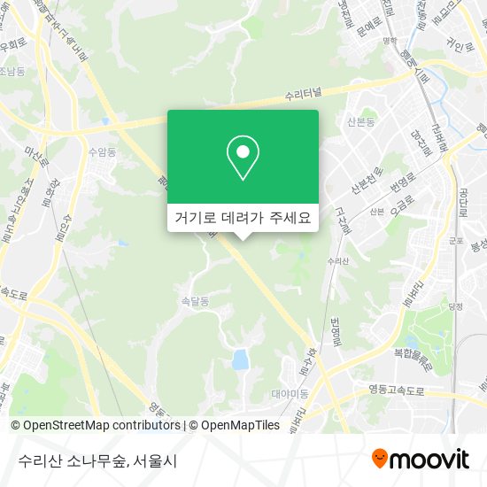 수리산 소나무숲 지도