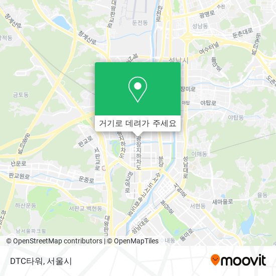 DTC타워 지도