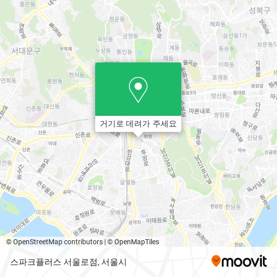 스파크플러스 서울로점 지도